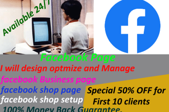 do facebook page creation and fb business page 40 munites