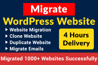 wordpress migration, clone website, duplicate website