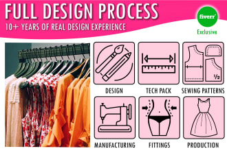 be your full design process fashion freelancer for your collection