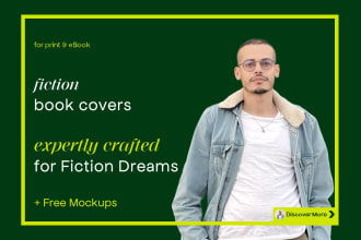 design a professional fiction book cover art