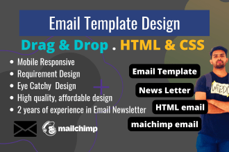 do HTML email template or newsletter template