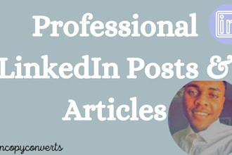 write engaging linkedin posts and article content