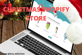 build and create christmas shopify store for you