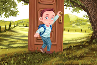 draw illustrations for children book