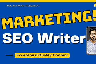 write top quality marketing articles and SEO blog post