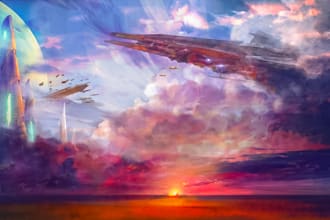 create a digital landscape without using ai