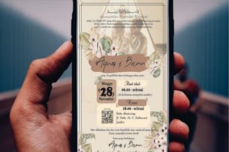 design beautiful invites for your wedding or anything you need