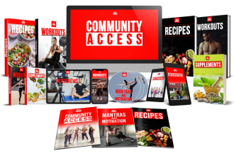 design a digital product mockup and ecover bundle
