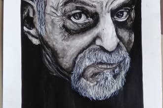 paint you a water colour painting on canvas by hand