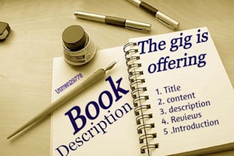 write great description of books