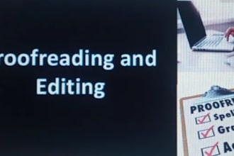carefully proofread and edit your english text