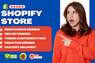 build high converting shopify store or shopify website