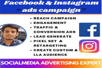 setup facebook and instagram ads campaign using fb ads manager