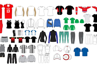 do 2d apparel mockup for your clothing brand