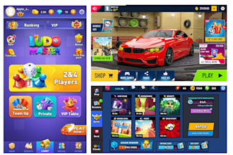 design 2d 3d modern UI UX for your mobile game