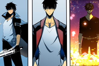 draw webtoon comic in manhwa style