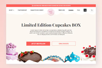 Review  design professional UI, UX, landing page