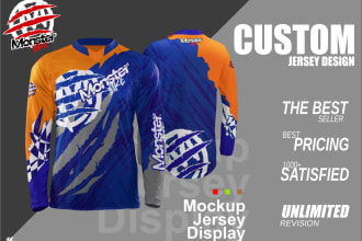 make mx motocross or mountain bike downhill jersey design