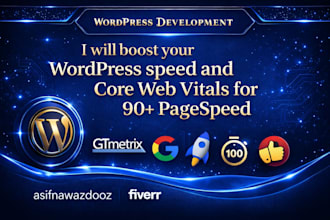 speed up your wordpress site and fix core web vitals for 90 pagespeed