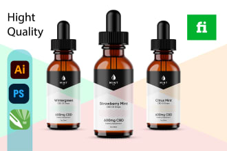 do creative product label design with label packaging