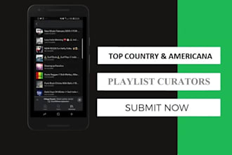 submit your single to top 200 country and americana playlist curators