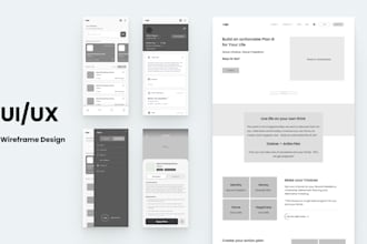 design wireframe of your mobile app or website