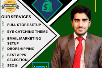 be your shopify expert developer, shopify SEO and email marketing manager