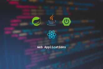 develop web application with java spring boot and reactjs