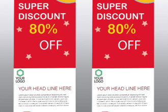 design professional quality roll up pull up banner