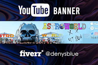 design a youtube banner professionally