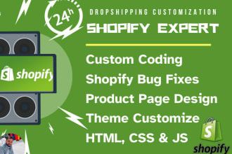 customization your shopify store, expert coding, bug fixes