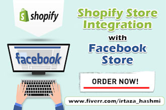 integrate your shopify store to facebook shop