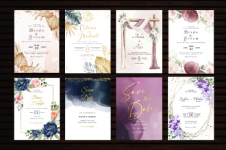 do beautifully customized wedding invitation cards or bridal shower invitations