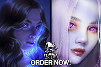 illustrate fantasy art, characters, portrait or fan art for you