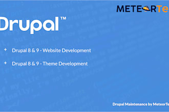 develop a new drupal website or work on existing one