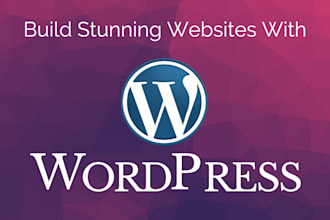 build full responsive stunning wordpress website design