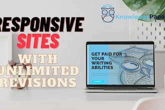 create a responsive wordpress site with its content and unlimited revisions