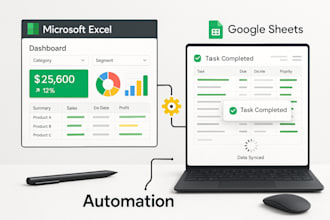 develop custom excel vba and google sheets automation solutions