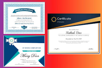 do diploma certificate, award certificate, professional certificate design