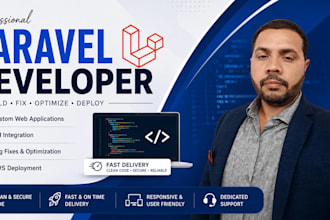 develop, customize, and optimize laravel web applications