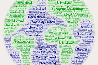 do amazing word art and word cloud in any shape in 24h