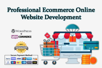 build ecommerce online store website with wordpress