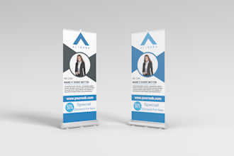 desgine outstanding roll up banner