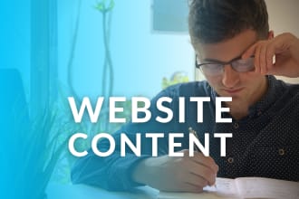 write your website content