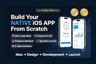 develop a native iphone app in swift and swiftui