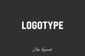 create your logotype for store, brand, company or site