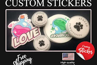 print your custom logo stickers