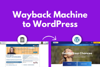 manually restore any site from wayback machine archive to wordpress