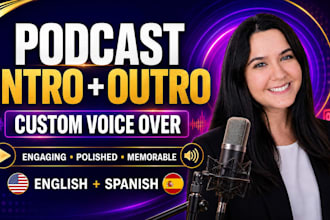 record an intro or outro for your podcast
