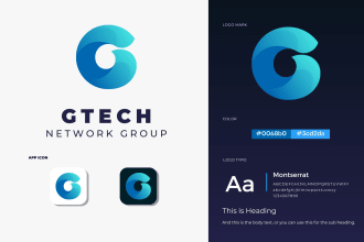 design a minimalist futuristic tech brand style guideline